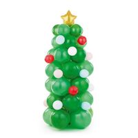 Ballonnen Kerstboom Met Ballen (161x65cm)