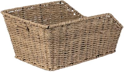 Basil cento rattan look wsl - fietsmand - achterop - inclusief wsl systeem - lichtbruin