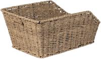 Basil cento rattan look wsl - fietsmand - achterop - inclusief wsl systeem - lichtbruin