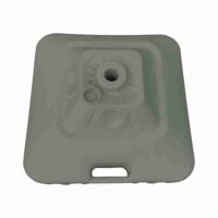 Marbueno Vierkante Parasol Basis Kunststof 45x45x27 cm 30L Wit Tuin, Zwembad 10498