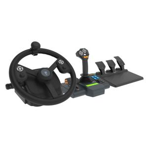 Hori HPC-043U game controller Zwart USB Stuur + pedalen + joystick PC