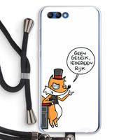Geen Gezeik: Honor 10 Transparant Hoesje met koord