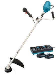 Makita UR012GM202 Bosmaaier | Set | U-greep | XGT 2x40 V Max | 2 x 4,0 Ah accu + duo snellader | In doos