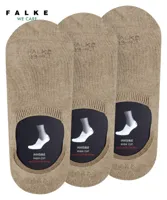 FALKE 3-paar Step High - heren footies met anti slip - Kousenvoetjes die niet afzakken - Sokken voor in loafers katoen