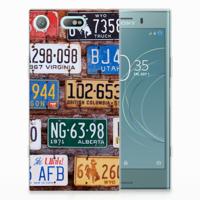 Sony Xperia XZ1 Compact | Siliconen hoesje | met foto Kentekenplaten