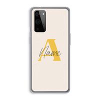 Amber Script: OnePlus 9 Pro Transparant Hoesje