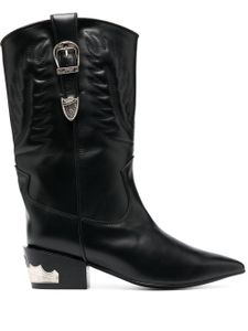 Toga Pulla bottines Western 50mm en cuir - Noir