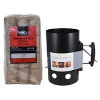 Barbecue startset - bbq - houtskoolaansteker - bbq starter - 10 kilo briketten