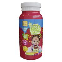 Natural Face & Fingerpaint fles - rood, 250ml