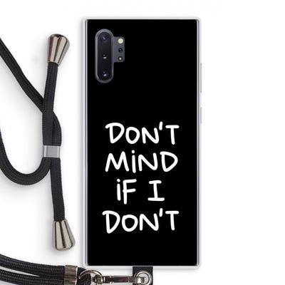Don't Mind: Samsung Galaxy Note 10 Plus Transparant Hoesje met koord