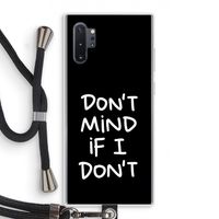 Don't Mind: Samsung Galaxy Note 10 Plus Transparant Hoesje met koord