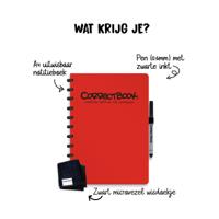 Correctbook Original A4 Horizon Red Blanco - Uitwisbaar / Herschrijfbaar Notitieboek Correctbook Original A4 Horizon Red Blanco - Uitwisbaar / Herschrijfbaar Notitieboek