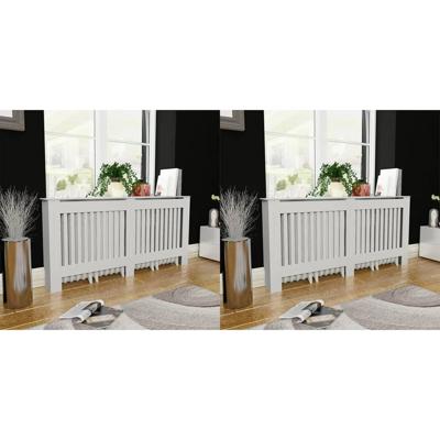 Radiatorombouw 2 st 172 cm MDF wit