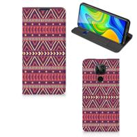 Xiaomi Redmi Note 9 | Hoesje met Magneet | Aztec Paars