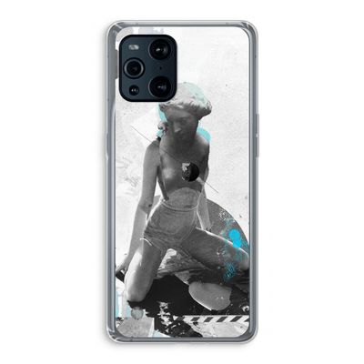 I will not feel a thing: Oppo Find X3 Transparant Hoesje