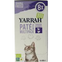 Yarrah Multipack kat met pate kip en kalkoen bio Yarrah Multipack kat met pate kip en kalkoen bio