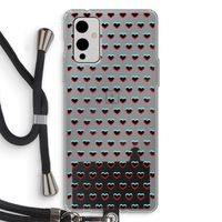 Hartjes: OnePlus 9 Transparant Hoesje met koord