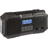 Imperial DABMAN OR 1 Outdoorradio DAB+, VHF (FM) Noodradio, Bluetooth Zonnepaneel, Acculaadfunctie, Handslinger, Spatwaterbestendig, Waterdicht, Zaklamp Zwart - thumbnail