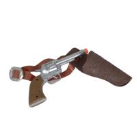 Cowboy pistool met holster - 22 cm - verkleed accessoires carnaval - pistolen - plastic - thumbnail