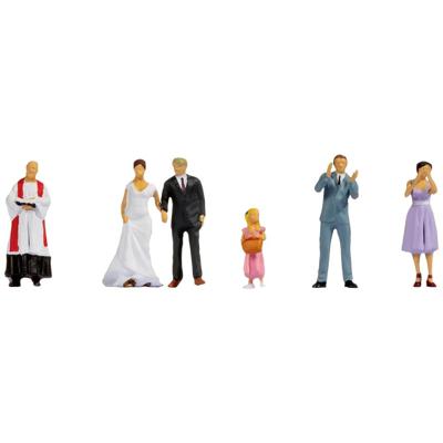 NOCH 15862 H0 Bruidspaar figuren Geverfd