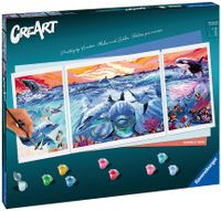 Ravensburger CreArt dolphins at sunset