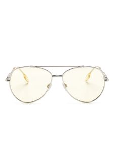 Burberry Eyewear lunettes de soleil à monture pilote - Argent