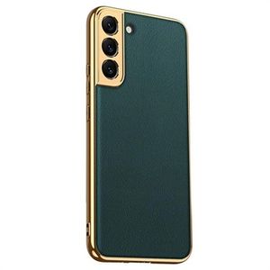 GKK Electroplated Samsung Galaxy S22+ 5G Hybrid Case - Groen