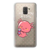 Love You A Lotl: Samsung Galaxy A8 (2018) Transparant Hoesje