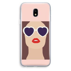 Red lips: Samsung Galaxy J3 (2017) Transparant Hoesje