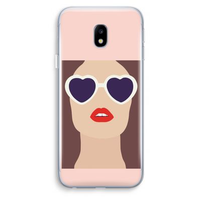 Red lips: Samsung Galaxy J3 (2017) Transparant Hoesje