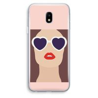 Red lips: Samsung Galaxy J3 (2017) Transparant Hoesje