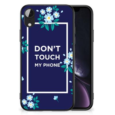 Apple iPhone XR | Telefoon Hoesje | Flowers Blue DTMP