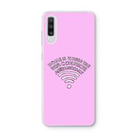 Home Is Where The Wifi Is: Samsung Galaxy A70 Transparant Hoesje