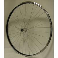 Voorwiel 28-15/8-13/8 622 alu velg vaste as Paralex zwart