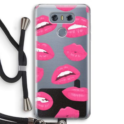 Bite my lip: LG G6 Transparant Hoesje met koord