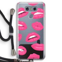 Bite my lip: LG G6 Transparant Hoesje met koord