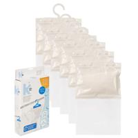 Vocht opnemende korrels 650 gram - 6x - Tegen schimmel/condens/geur - kledingkast - aan ophang haak