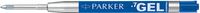 Parker Quink vulling voor balpen medium, blauw, op blister