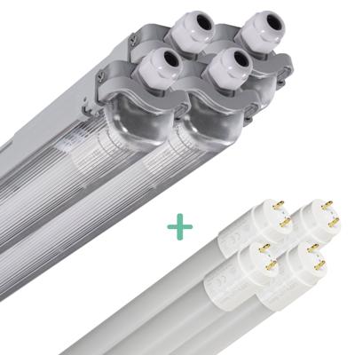 4 PACK - LED's Light LED TL armatuur 120 cm compleet met LED TL buis - 2160lm