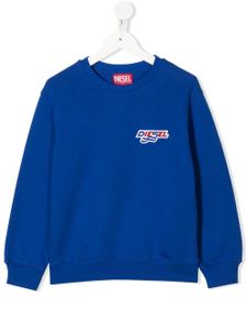 Diesel Kids sweat à logo brodé - Bleu