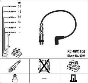 Bougiekabelset RCVW1105