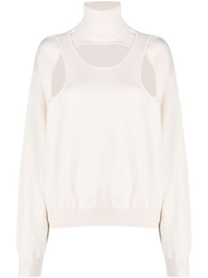 Coperni pull à col montant - Rose