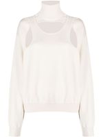 Coperni pull à col montant - Rose