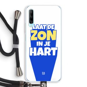 Laat de zon in je hart: Huawei P Smart Pro Transparant Hoesje met koord