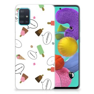 Samsung Galaxy A51 Siliconen Case IJsjes