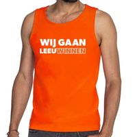 Nederland supporter tanktop Wij gaan Leeuwinnen oranje heren