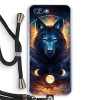 Wolf Dreamcatcher: Honor 10 Transparant Hoesje met koord