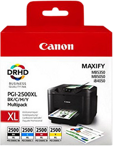 Canon PGI-2500XL C/M/Y/BK Origineel Zwart, Cyaan, Magenta, Geel