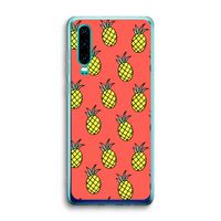 Ananas: Huawei P30 Transparant Hoesje Ananas: Huawei P30 Transparant Hoesje