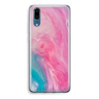 Roze explosie: Huawei P20 Transparant Hoesje